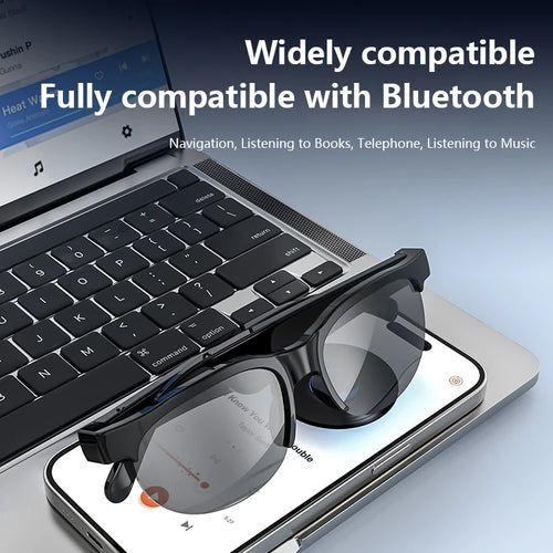 Nouvelles Lunettes Intelligentes 2026 : Traduction IA, Conversation Bluetooth, Enregistrement, Écoute Musicale – Lunettes de Soleil Connectées pour Hommes et Femmes SUN N.
