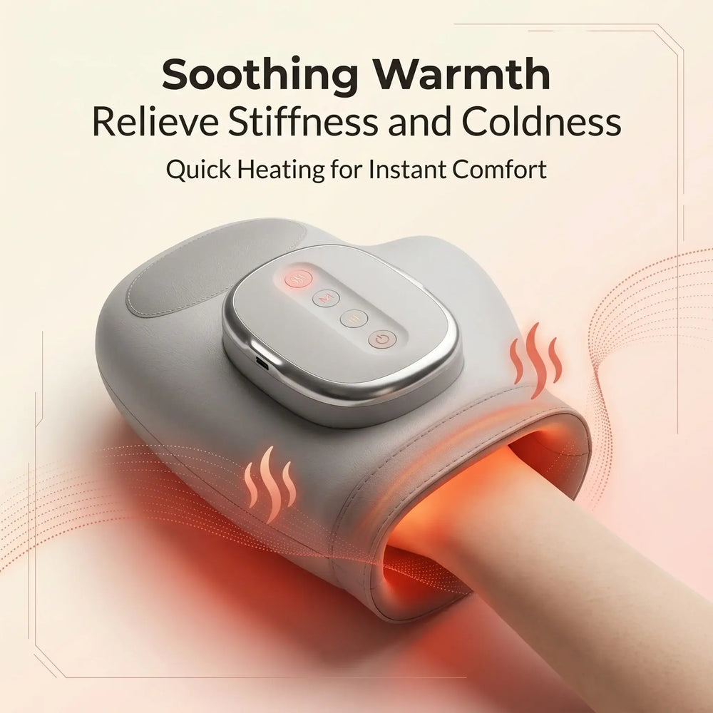 Masseur de Main à Compression d'Air control panel with responsive touch controls and soft lining