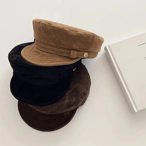 Retro Suede Beret SUN N.