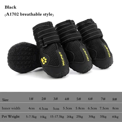 Chaussures d'extérieur pour chien – Imperméables, respirantes et résistantes à l'usure SUN N.