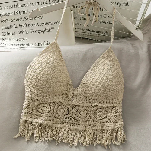 crochet crop top women summer