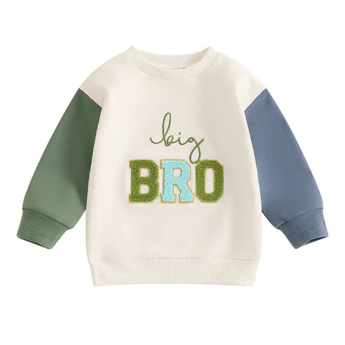 Sweat-shirt Enfant Col Rond Lettres Brodées - Hoodie Unisexe Printemps/Automne SUN N.