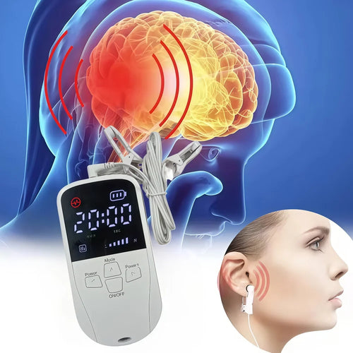 Stimulateur du nerf vague, clip auriculaire VNS, dispositif de relaxation cérébrale rechargeable pour le traitement de l'insomnie, aide au sommeil, anxiété, stress SUN N.