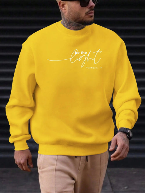 Sweat-shirt Homme "Soyez la Lumière" - Citation Inspirante Matthieu 5:14 SUN N.