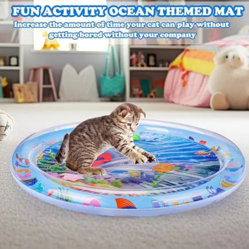 Tapis de Jeu Interactif pour Animaux – Tapis d’Eau Rafraîchissant Anti-Ennui SUN N.