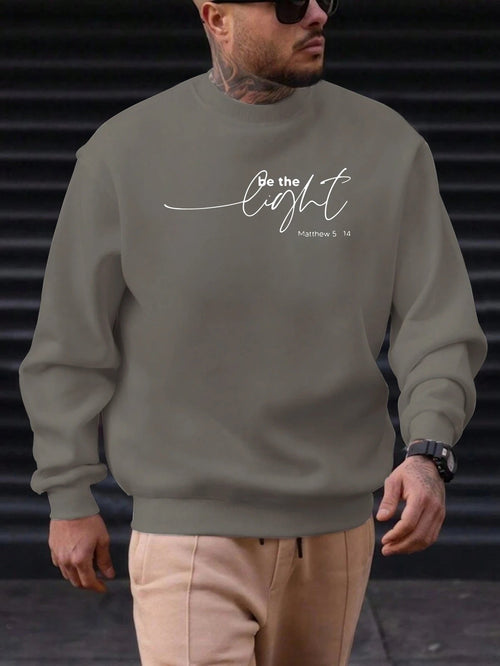 Sweat-shirt Homme "Soyez la Lumière" - Citation Inspirante Matthieu 5:14 SUN N.
