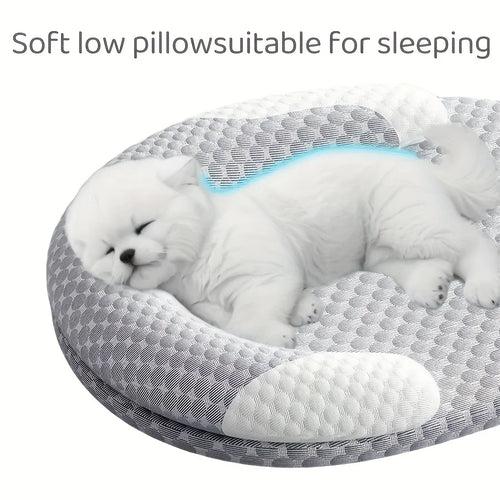 Tapis Rafraîchissant en Soie Glacée pour Animaux – Lit Ovale Respirant SUN N.