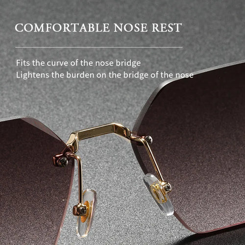 Lunettes de soleil sans monture 2026 pour femmes, tendance, luxe, mode, lunettes de soleil pour hommes, dropshipping, vintage, rétro, verres solaires pour femme SUN N.