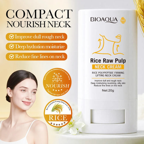 Crème Cou à la Pulpe de Riz Coréenne – Anti-Rides, Hydratante & Lissante SUN N.
