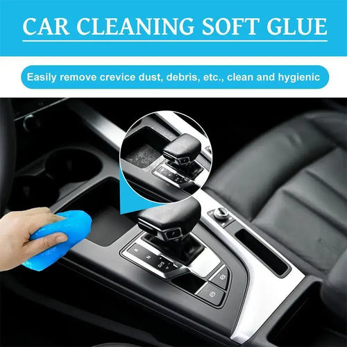 Avant et après l’utilisation du Gel Nettoyant Nano Universe sur les grilles d’aération de voiture, démontrant une élimination efficace de la poussière.