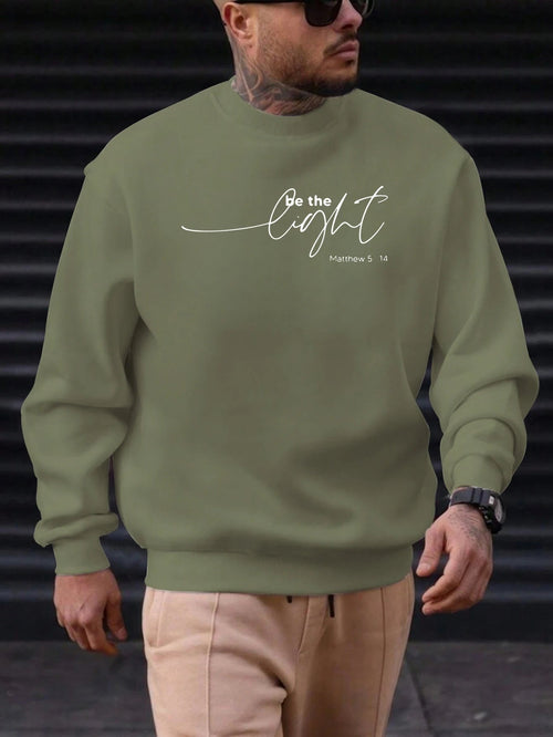 Sweat-shirt Homme "Soyez la Lumière" - Citation Inspirante Matthieu 5:14 SUN N.