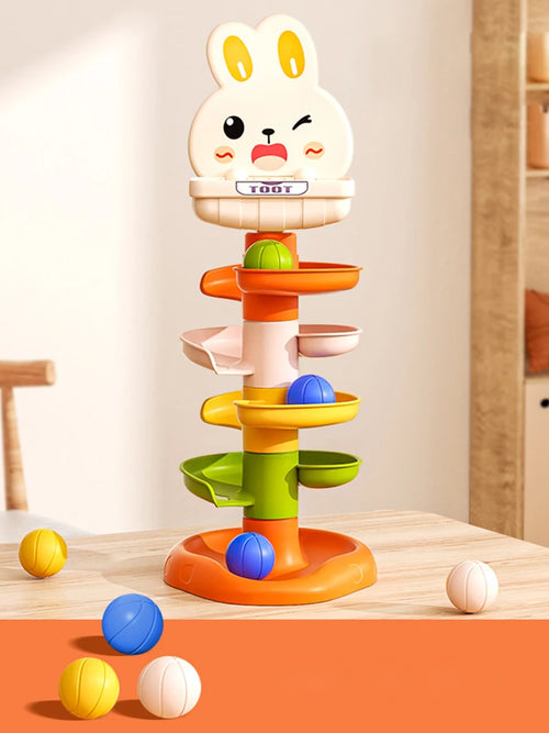 Jeu de développement de balle roulante Montessori, jouet éducatif pour bébé, jouets empilables d'activité Montessori pour bébés de 1 2 3 ans SUN N.