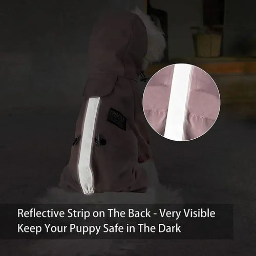 Manteau imperméable pour chien et chat – Veste de pluie coupe-vent avec sangle réfléchissante SUN N.