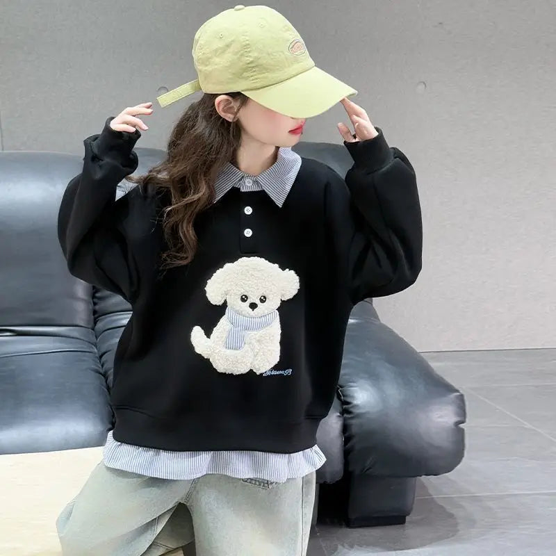 Sweatshirt Filles Hoodie Polo SUN N.