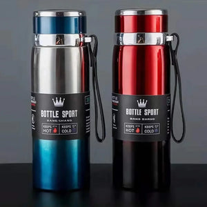 Bouteille Thermale 1L Acier Inoxydable - Isotherme Chaud/Froid Thermos