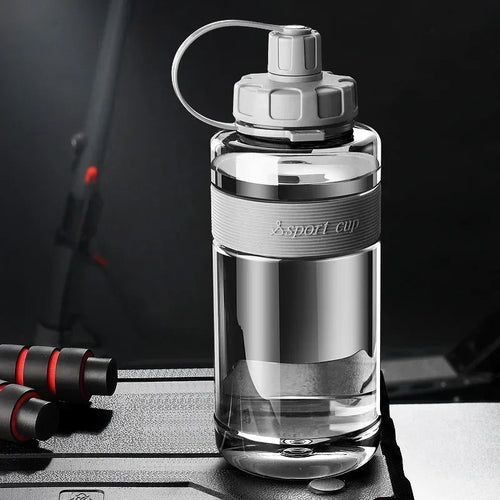 Bouteille d'eau Grande Capacité avec Paille - 2L/1.5L/1L/0.6L Sport Fitness