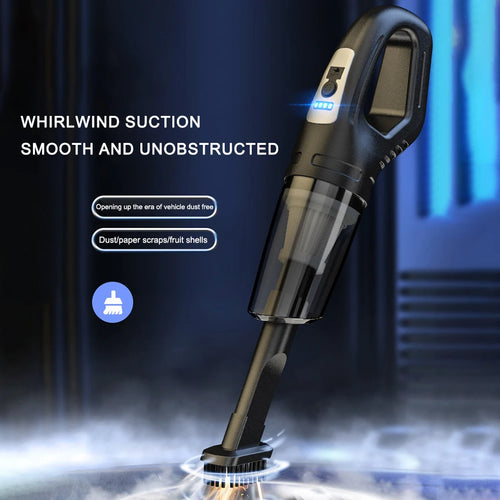 Aspirateur de voiture portable sans fil, rechargeable par USB, aspirateur à main puissant pour voiture, maison, bureau, nettoyage des poils d'animaux SUN N.