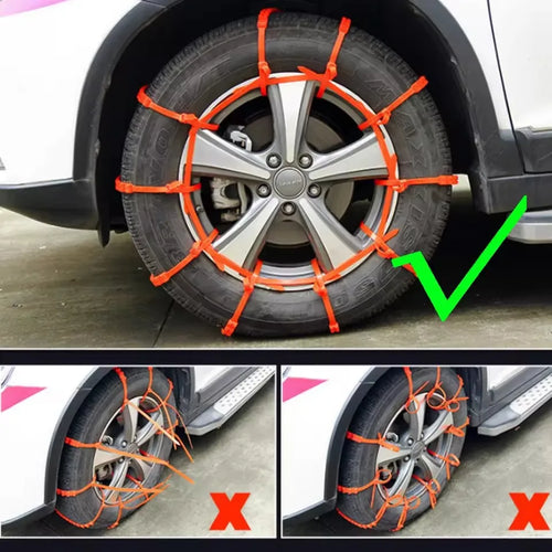 Chaînes de pneus de voiture hiver neige anti-dérapant pneu attaches de câble Auto extérieur neige pneu pneu anti-dérapant chaîne accessoires d'urgence SUN N.
