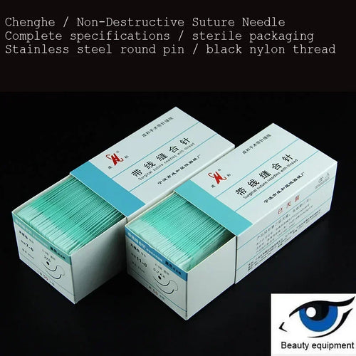 Ningbo-Aiguille microchirurgicale Ningbo Chenghe, avec fil de nylon noir, suture nerveuse vasculaire SUN N.