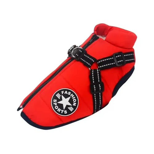 Veste pour chien avec harnais intégré – Manteau hiver chaud et imperméable SUN N.