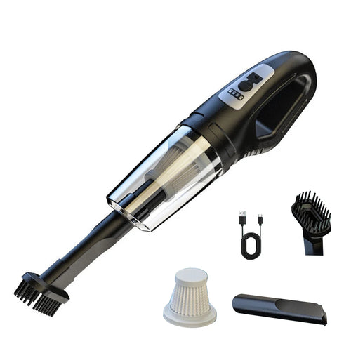 Aspirateur de voiture portable sans fil, rechargeable par USB, aspirateur à main puissant pour voiture, maison, bureau, nettoyage des poils d'animaux SUN N.