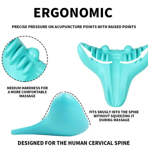 Appareil de traction cervicale - Étireur de cou et épaules - Oreiller de massage chiropratique pour soulagement douleur et alignement de la colonne SUN N.