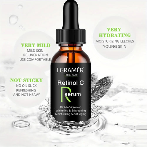 Sérum anti-âge au rétinol, blanchissant, hydratant, élimine les taches pigsens, rétrécit les pores, huile raffermissante pour le visage SUN N.