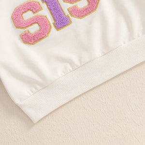 Sweat-shirt Enfant Col Rond Lettres Brodées - Hoodie Unisexe Printemps/Automne SUN N.