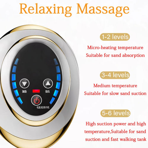 electric cupping massager with heat for body therapy