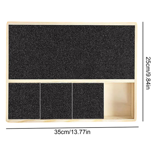 Planche à gratter pour ongles de chien, tampon de garniture d'ongles, planche à gratter en bois extractible pour animaux de compagnie, jouet boîte de friandises intégrée, planche de papier de verre pour chien SUN N.
