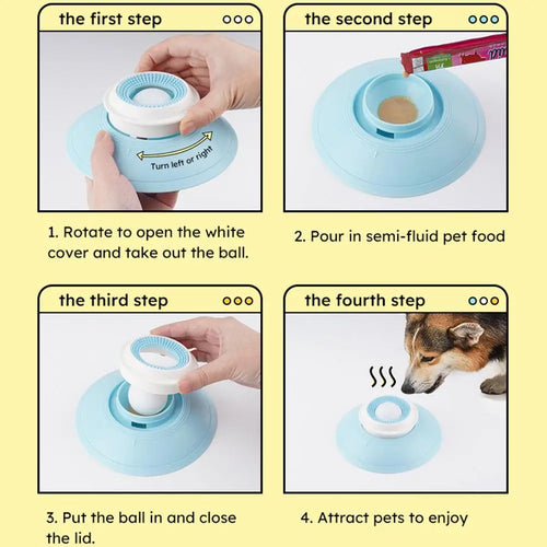 Jouet à Lécher pour Chien & Chat – Tapis d’Enrichissement Anti-Anxieté & Bain SUN N.