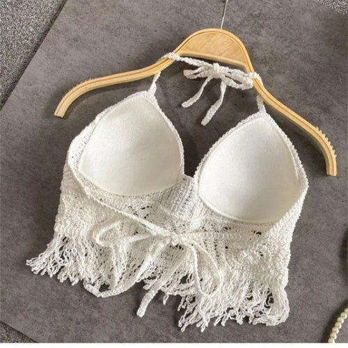 crochet crop top women summer
