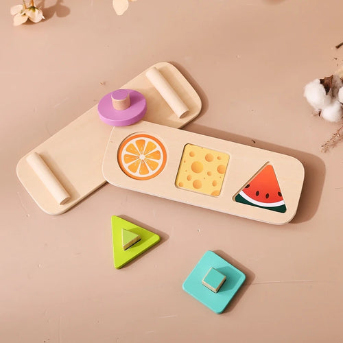 Jouets en bois Montessori pour enfants, tri en bois, jouets empilables pour bébés, tout-petits, trieur de documents en forme de dos, cadeaux pour enfants d'âge alth SUN N.