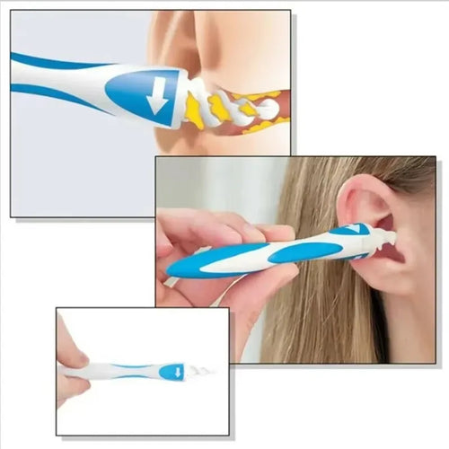 Nettoyeur d’Oreille en Silicone Souple – 16 Embouts, Extraction Cire Douce & Précise SUN N.