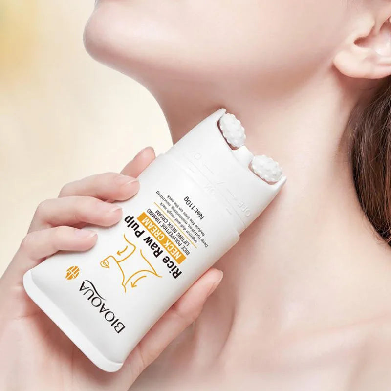 Crème Cou à la Pulpe de Riz Coréenne – Anti-Rides, Hydratante & Lissante SUN N.