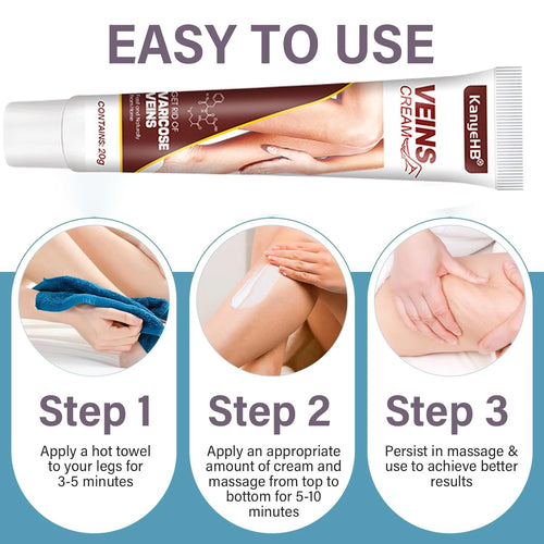 Crème de traitement des varices, soulage la hernie veineuse, améliore la vascularite, la phlébite, les soins des veines d'araignée, favorise la circulation sanguine SUN N.
