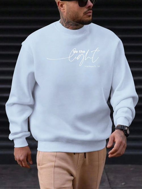 Sweat-shirt Homme "Soyez la Lumière" - Citation Inspirante Matthieu 5:14 SUN N.