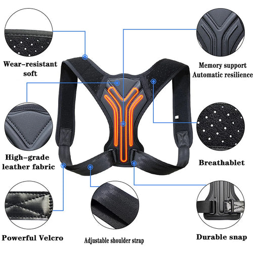Correcteur de Posture Dorsal – Corset Réglable Clavicule & Colonne SUN N.
