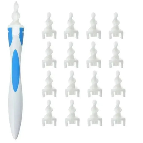 Nettoyeur d’Oreille en Silicone Souple – 16 Embouts, Extraction Cire Douce & Précise SUN N.