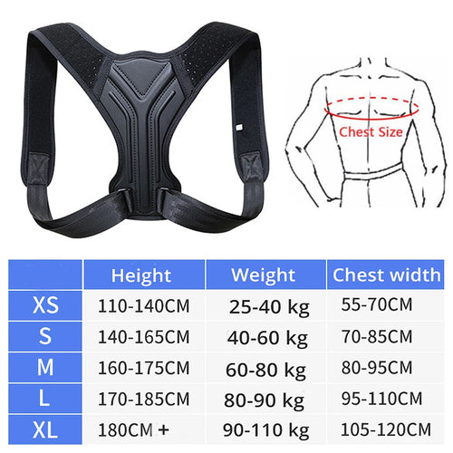 Correcteur de Posture Dorsal – Corset Réglable Clavicule & Colonne SUN N.