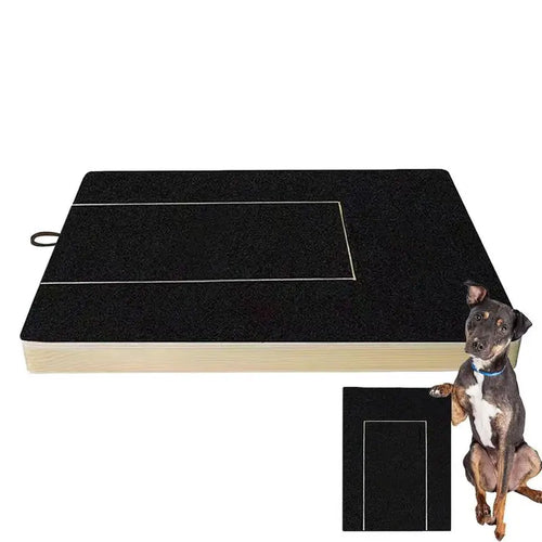 Planche à gratter pour ongles de chien, tampon de garniture d'ongles, planche à gratter en bois extractible pour animaux de compagnie, jouet boîte de friandises intégrée, planche de papier de verre pour chien SUN N.