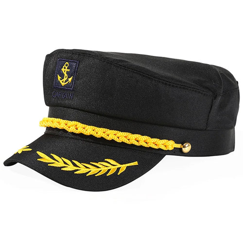 Chapeau de capitaine de yacht pour adulte, réglable, pour hommes et femmes, idéal pour les fêtes, les bals costumés et les événements, accessoires élégants et de qualité supérieure SUN N.