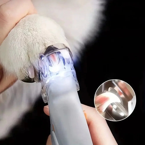Ciseaux coupe-ongles professionnels en métal pour animaux de compagnie avec lumière LED, outil de coupe d'ongles pour chats et chiens, coupe-griffes pour l'entretien des animaux SUN N.