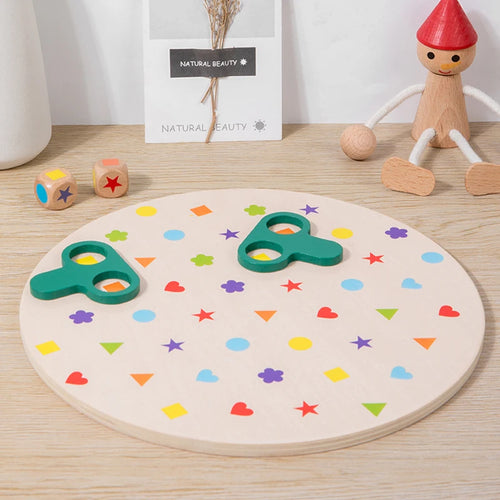 Jeu de Société Montessori – Couleurs, Formes et Dés Éducatif SUN N.