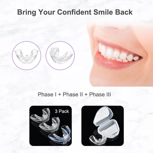 Appareil dentaire en 3 étapes, entraîneur de dents pour adultes, attelle d'alignement orthodontique, correcteur Transparent, accessoires de dentiste SUN N.