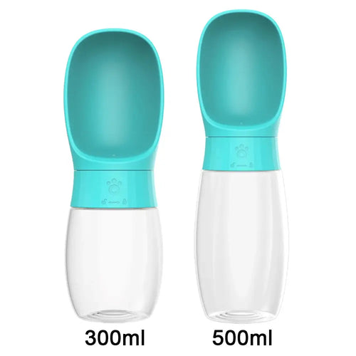 Portable Dog Water Bottle 500ml with Built in Bowl