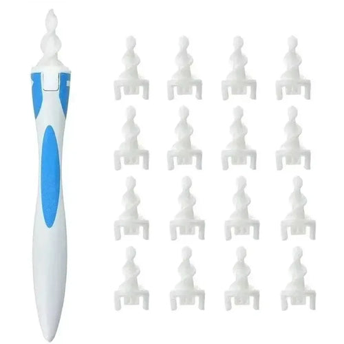 Nettoyeur d’Oreille en Silicone Souple – 16 Embouts, Extraction Cire Douce & Précise SUN N.