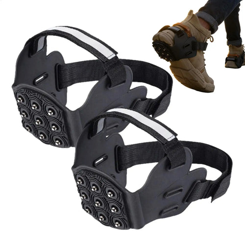 Crampons antidérapants pour bottes, crampons pour la neige et la glace, crampons de traction pour la marche, la randonnée, l'escalade en montagne, en hiver, en plein air SUN N.