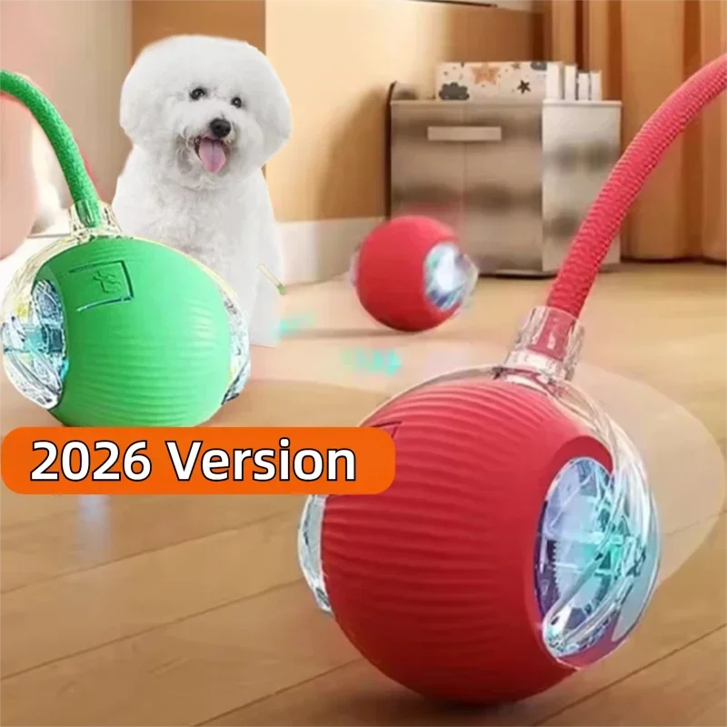 New Dog Interactive Ball Toy,Automatic Rolling Dog Ball Rechargeable,Smart Puppy Interactive Toy,Intelligent Balls Toy for Dogs SUN N.