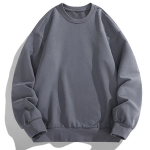 Sweat-shirt Homme Col Rond Manches Longues - Hoodie Uni Printemps/Automne 2025 SUN N.